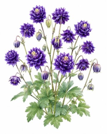 Aquilegia vulgaris 'Christa Barlow'