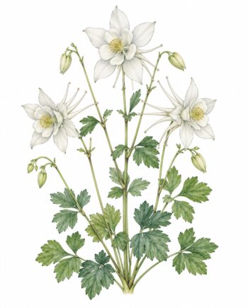 Aquilegia 'White Star'