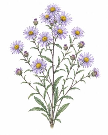 Aster laevis 'Glow in the Dark'