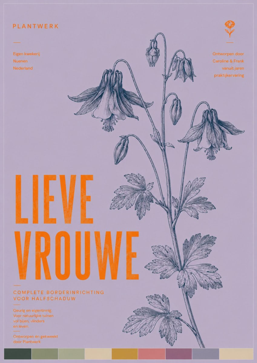 Botanical Card Lieve Vrouwe – Plantwerk Botanical Collection met inheemse planten voor halfschaduw