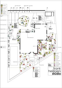 Frank Heijligers Studio beplantingsplan